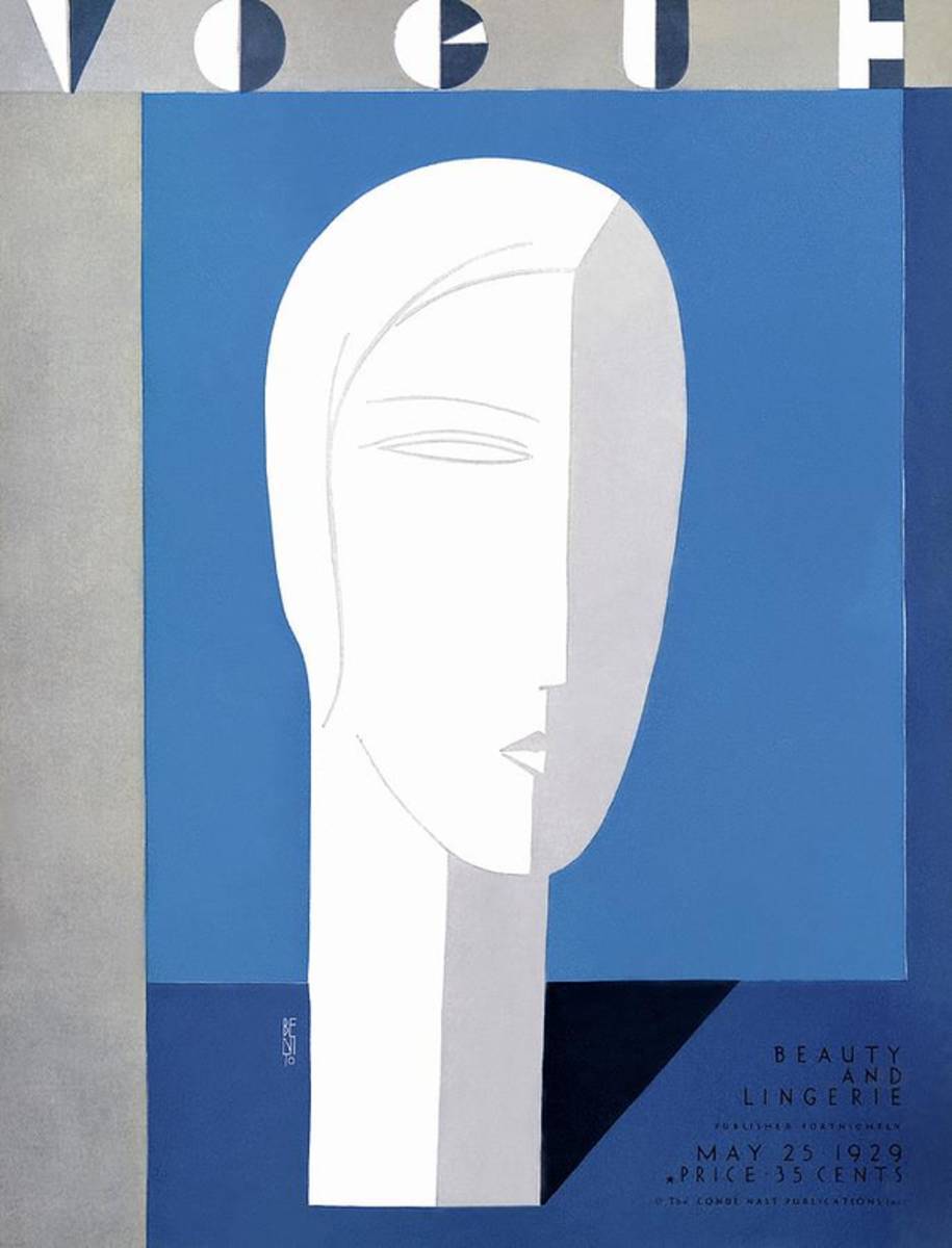 A Vintage Vogue Magazine Cover Of A Sculpture - Poster | Canvas Wall Art Print