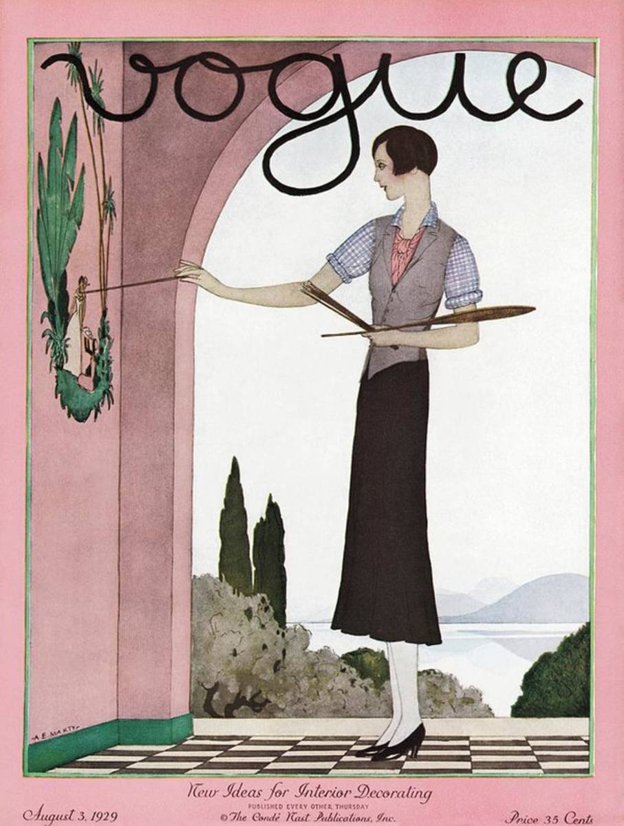 A Vintage Vogue Magazine Cover Of A Woman - Poster | Canvas Wall Art Print