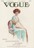 A Vintage Vogue Magazine Cover Of A Woman - Poster | Canvas Wall Art Print