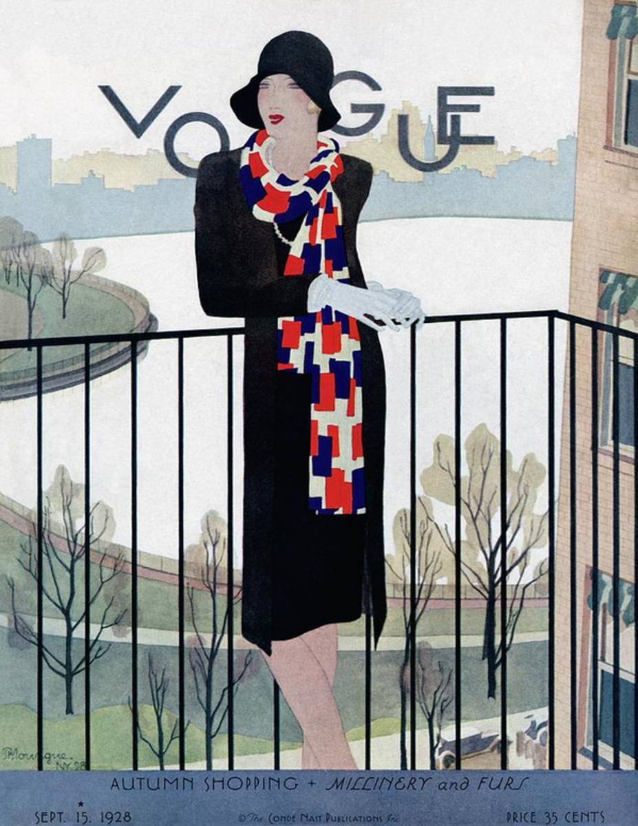 A Vintage Vogue Magazine Cover Of A Woman - Poster | Canvas Wall Art Print