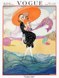 A Vogue Cover Of A Woman On A Beach - Poster | Canvas Wall Art Print