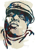 Biggie Smalls Modern Etching Art - Rapper - Poster | Canvas Wall Art Print