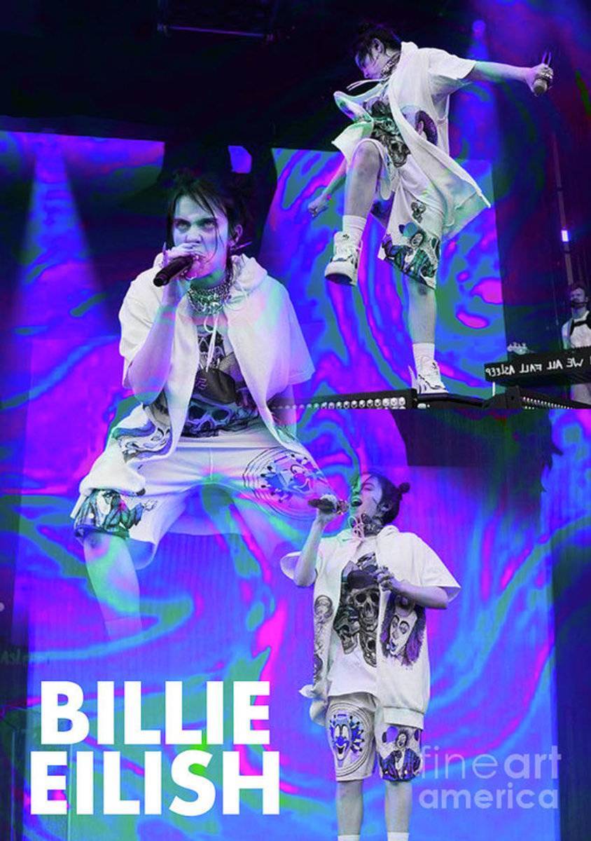 Billie Eilish Live - Poster | Canvas Wall Art Print