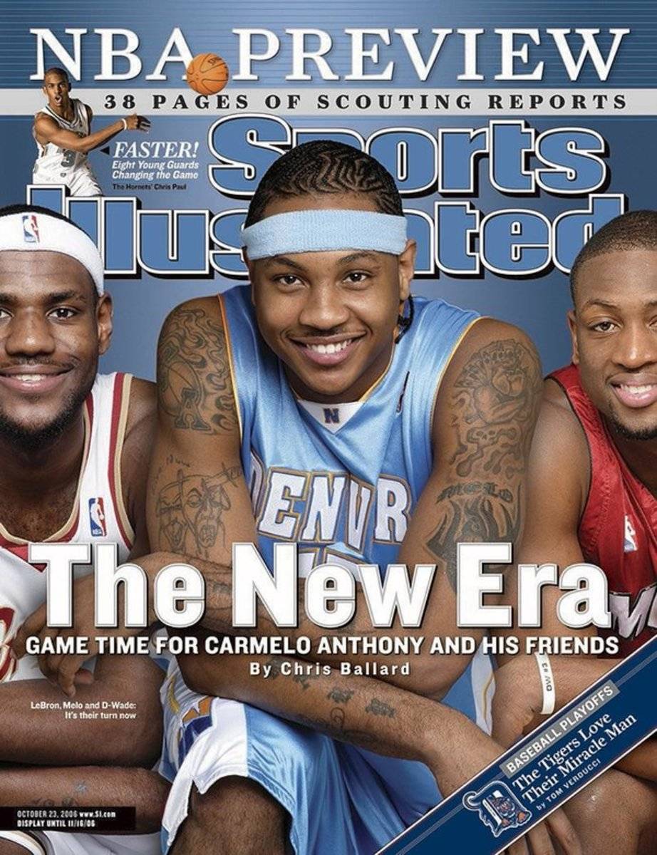 Denver Nuggets Carmelo Anthony Sports Illustrated Cover - Poster | Canvas Wall Art Print