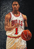 Derrick Rose - Poster | Canvas Wall Art Print