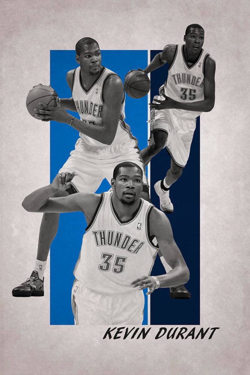 Kevin Durant Oklahoma City Thunder - Poster | Canvas Wall Art Print