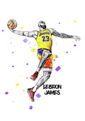 Lebron James 3 - Poster | Canvas Wall Art Print