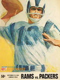 Los Angeles Rams Vintage Program - Poster | Canvas Wall Art Print