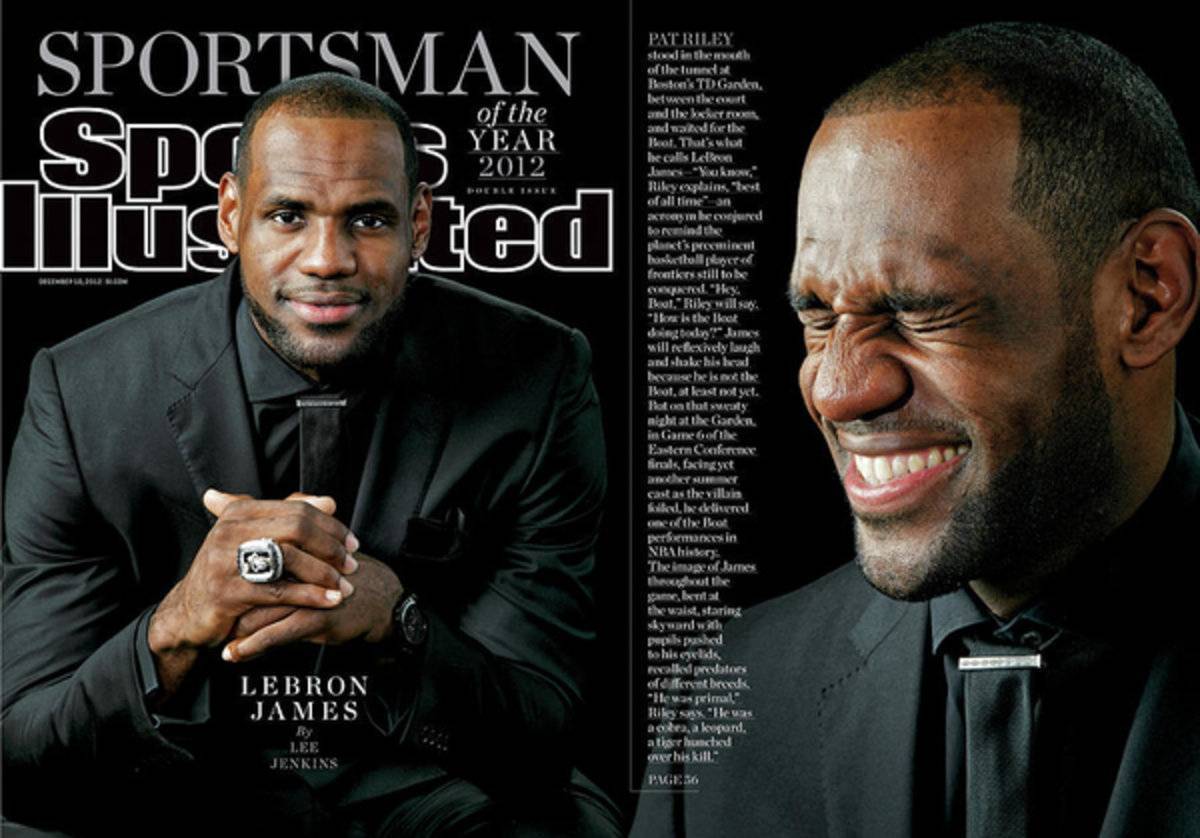 Miami Heat Lebron James, 2012 Sportsman Of The Year Sports Illustrated Cover - Poster | Canvas Wall Art Print
