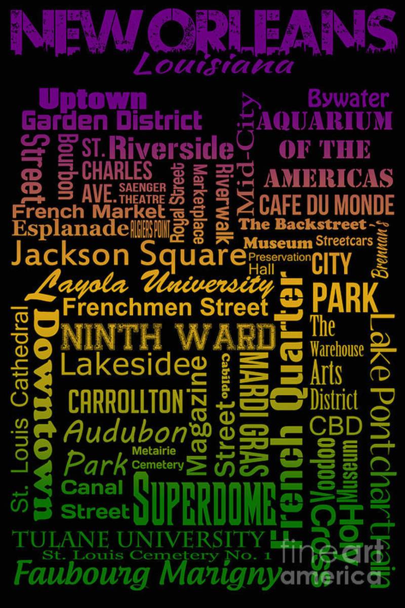 New Orleans - Poster | Canvas Wall Art Print