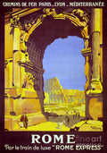Rome Vintage Travel Restored - Poster | Canvas Wall Art Print