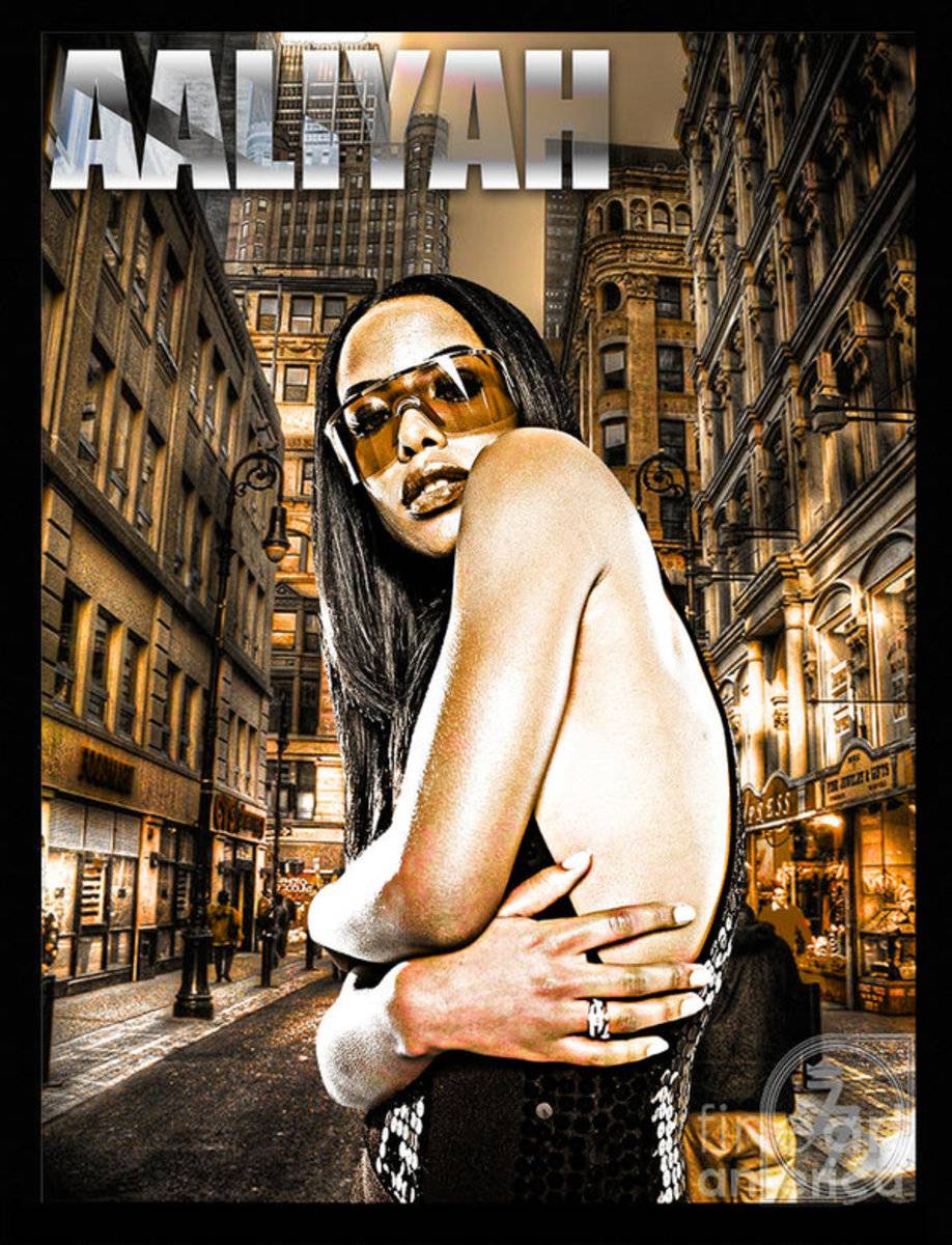 Street Phenomenon Aaliyah - Rapper - Poster | Canvas Wall Art Print