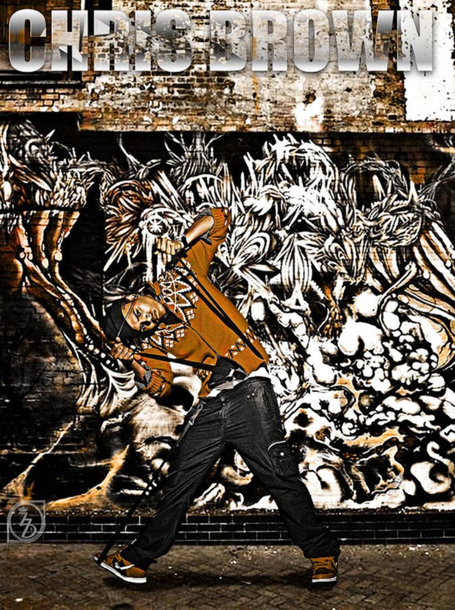 Street Phenomenon Chris Brown - Rapper - Poster | Canvas Wall Art Print