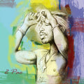 Tupac Shakur Long Stylised Drawing Art - Rapper - Poster | Canvas Wall Art Print