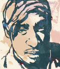 Tupac Shakur Stylised Pop Art - Rapper - Poster | Canvas Wall Art Print