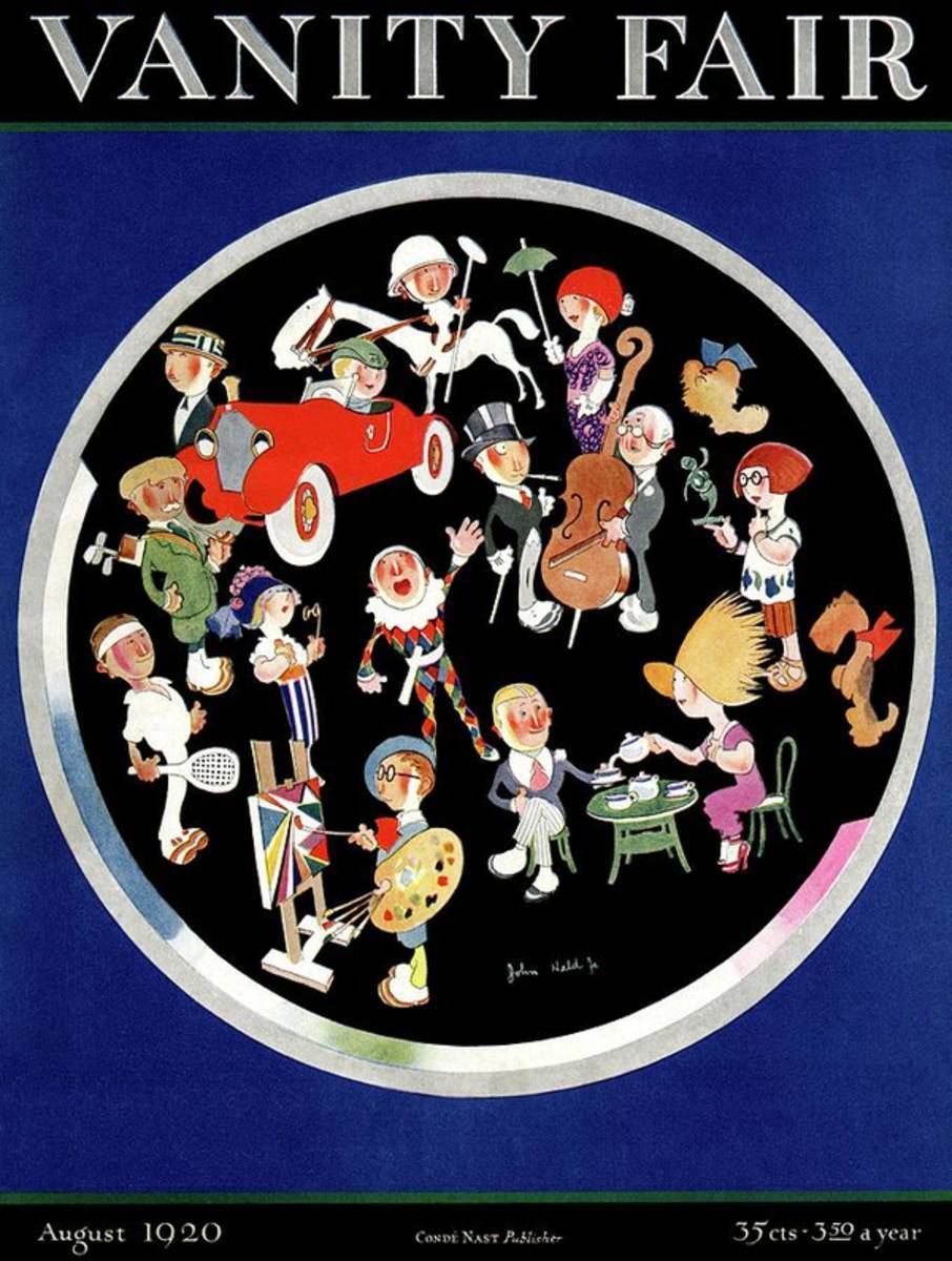 Vanity Fair Cover Featuring Caricatures Doing - Poster | Canvas Wall Art Print