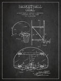 Vintage Basketball Goal Patent From 1944 - Poster | Canvas Wall Art Print