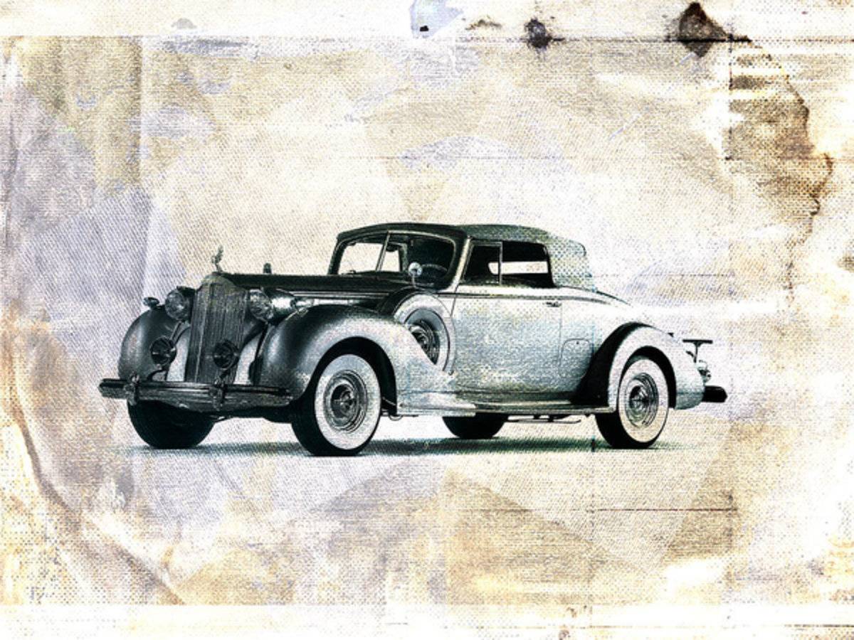 Vintage Car - Poster | Canvas Wall Art Print