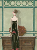 Vogue Magazine Cover Featuring A Woman Wearing - Poster | Canvas Wall Art Print