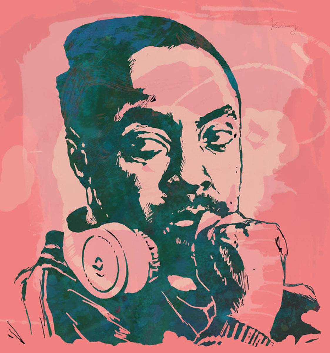 Will.I.Am - Stylised Etching Pop Art - Rapper - Poster | Canvas Wall Art Print