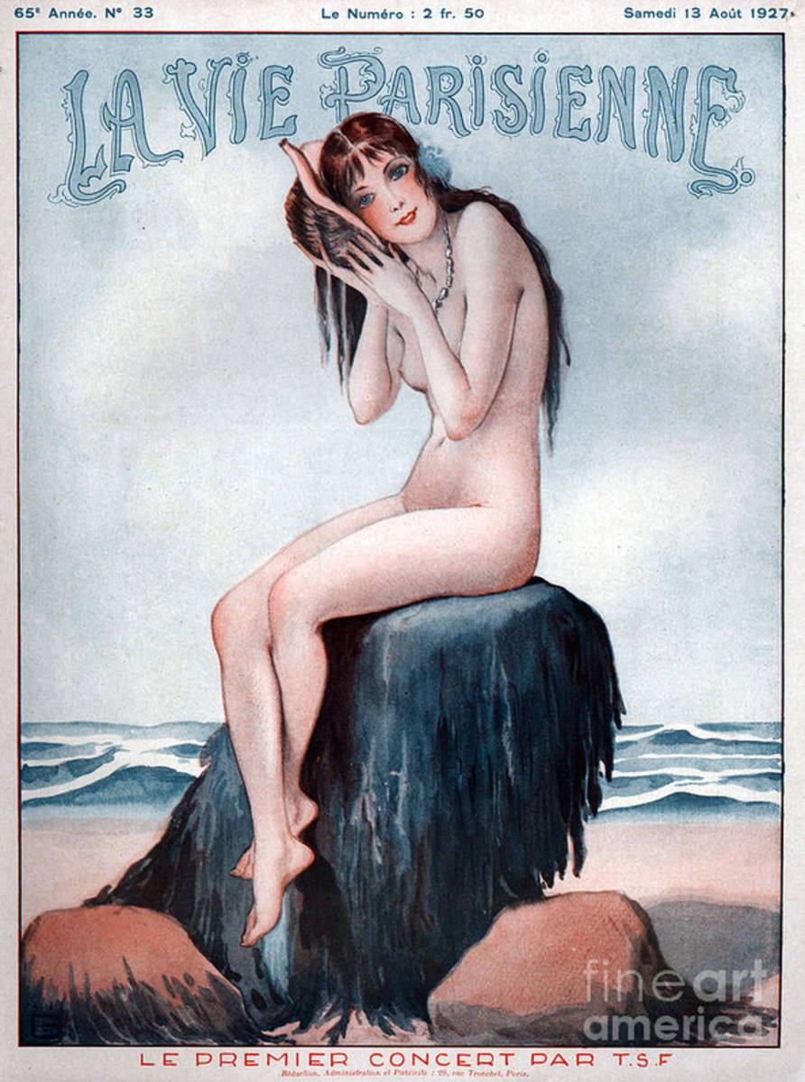 1920S France La Vie Parisienne Magazine - Poster | Canvas Wall Art Print
