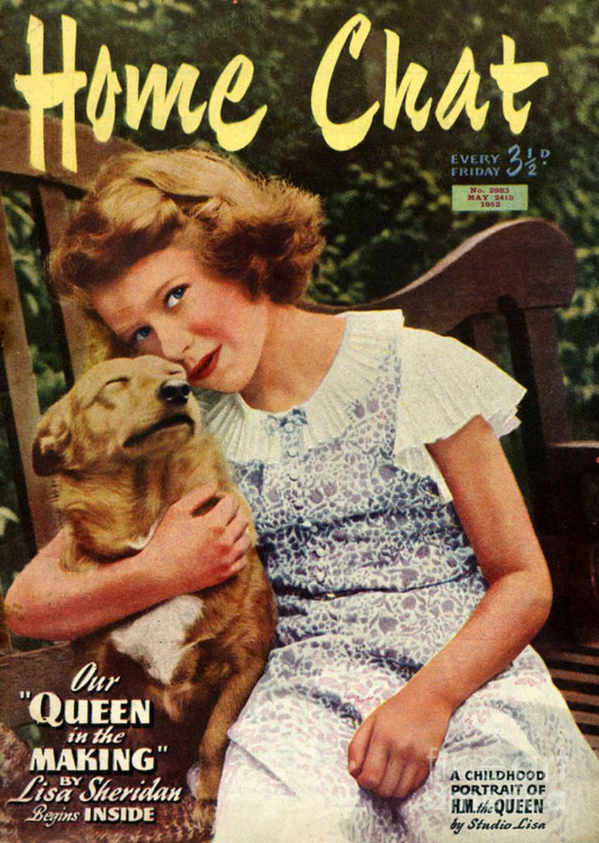 1950S Uk Home Chat Magazine Cover - Poster | Canvas Wall Art Print