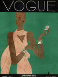A Vintage Vogue Magazine Cover Of A Woman - Poster | Canvas Wall Art Print