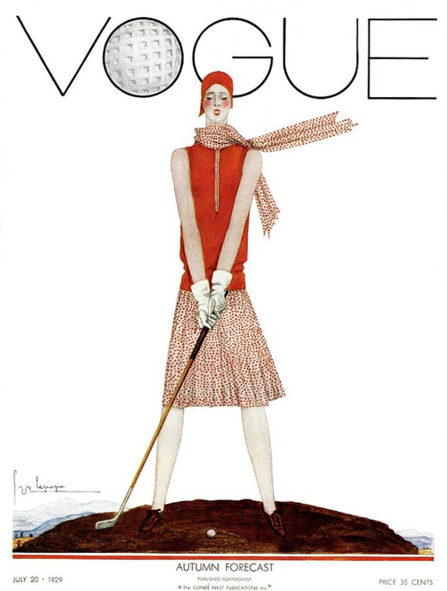 A Vintage Vogue Magazine Cover Of A Woman - Poster | Canvas Wall Art Print
