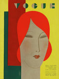 A Vintage Vogue Magazine Cover Of A Woman - Poster | Canvas Wall Art Print