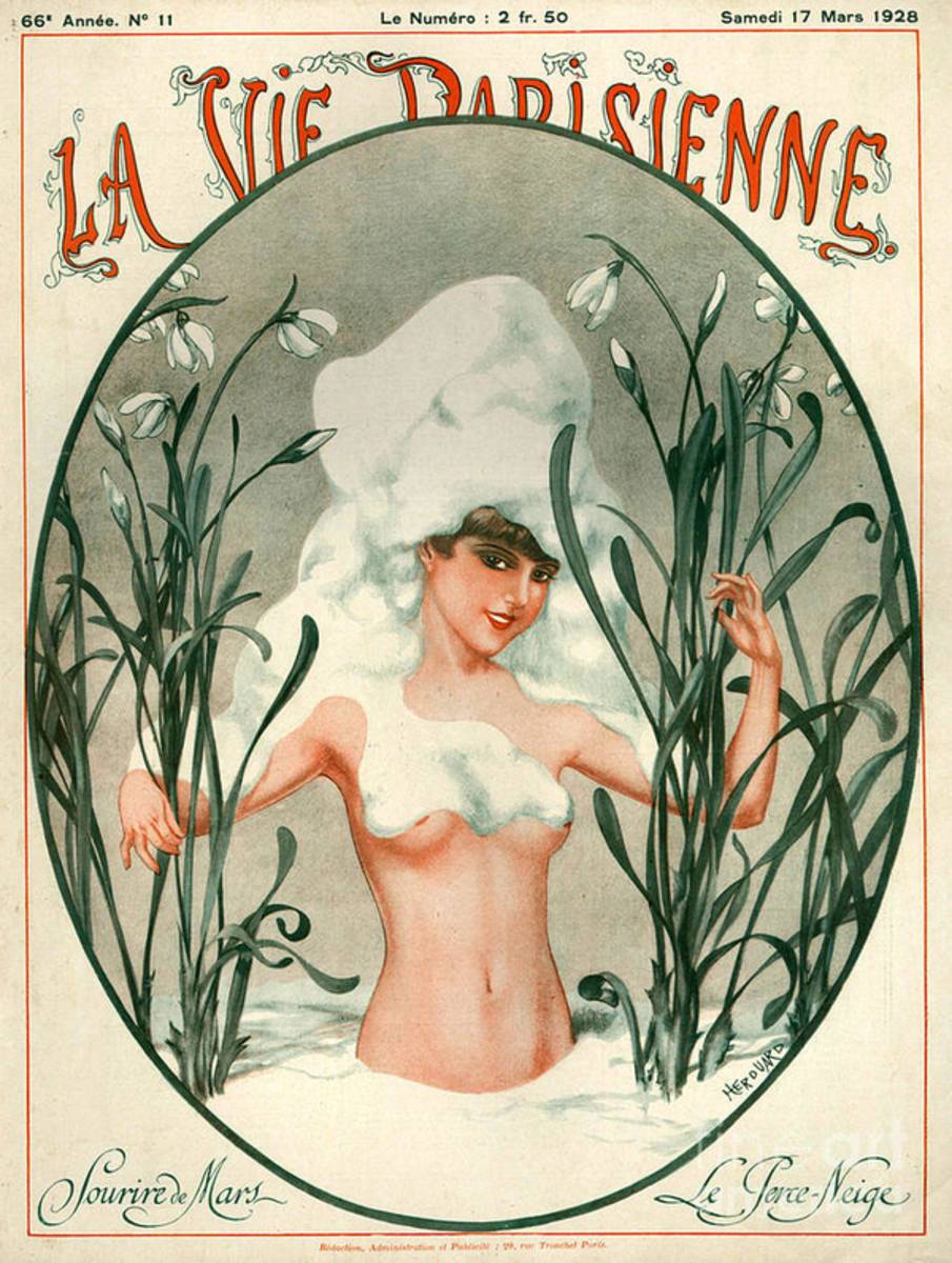 1920S France La Vie Parisienne Magazine - Poster | Canvas Wall Art Print