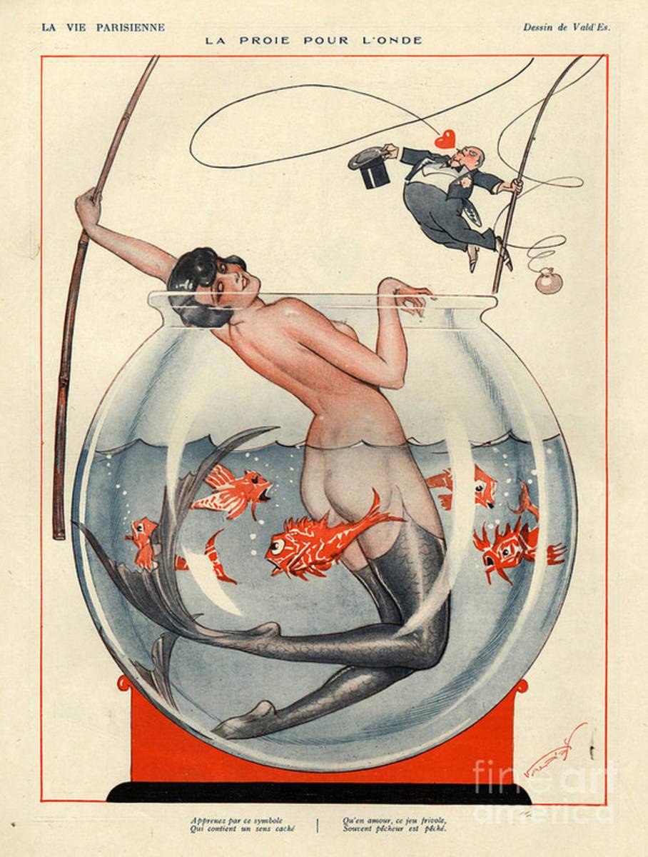 1920S France La Vie Parisienne Magazine - Poster | Canvas Wall Art Print