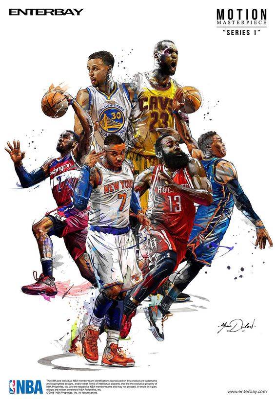 Nba- Enterbay - Poster | Canvas Wall Art Print