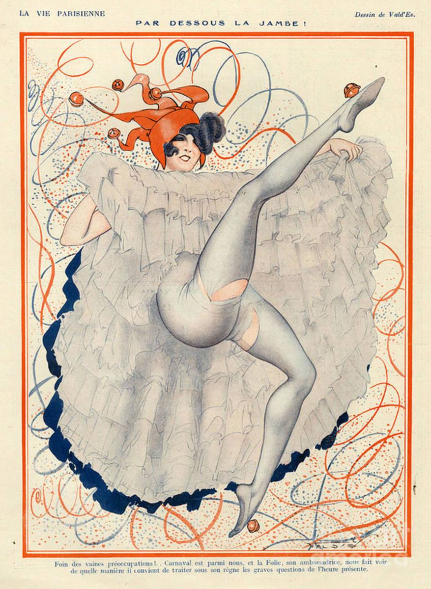 1920S France La Vie Parisienne Magazine - Poster | Canvas Wall Art Print