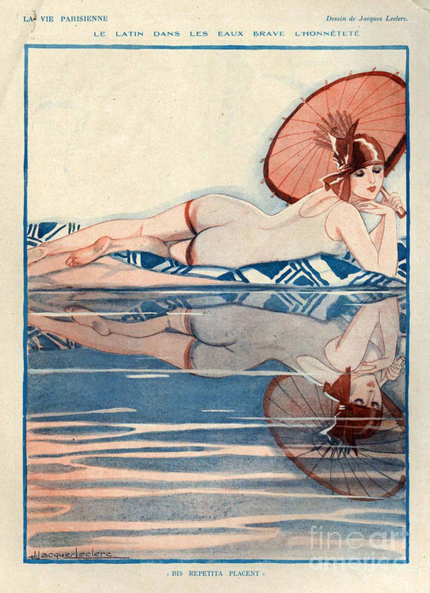 1920S France La Vie Parisienne - Poster | Canvas Wall Art Print
