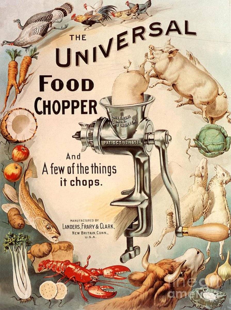 1899 1890S Usa Food Choppers Mincers - Poster | Canvas Wall Art Print