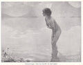 1913 Lake Bathing Nude Girl September Morn - Poster | Canvas Wall Art Print