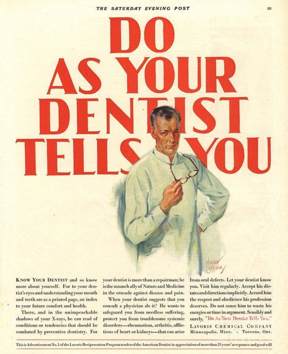 1920S Usa Dentists Lavoris - Poster | Canvas Wall Art Print