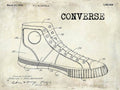 1934 Converse Shoe Patent Drawing - Poster | Canvas Wall Art Print