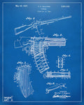 1937 Police Remington Model 8 Magazine Patent Artwork - Blueprin - Poster | Canvas Wall Art Print