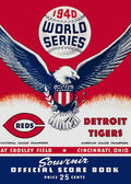 1940 World Series Score Book - Poster | Canvas Wall Art Print