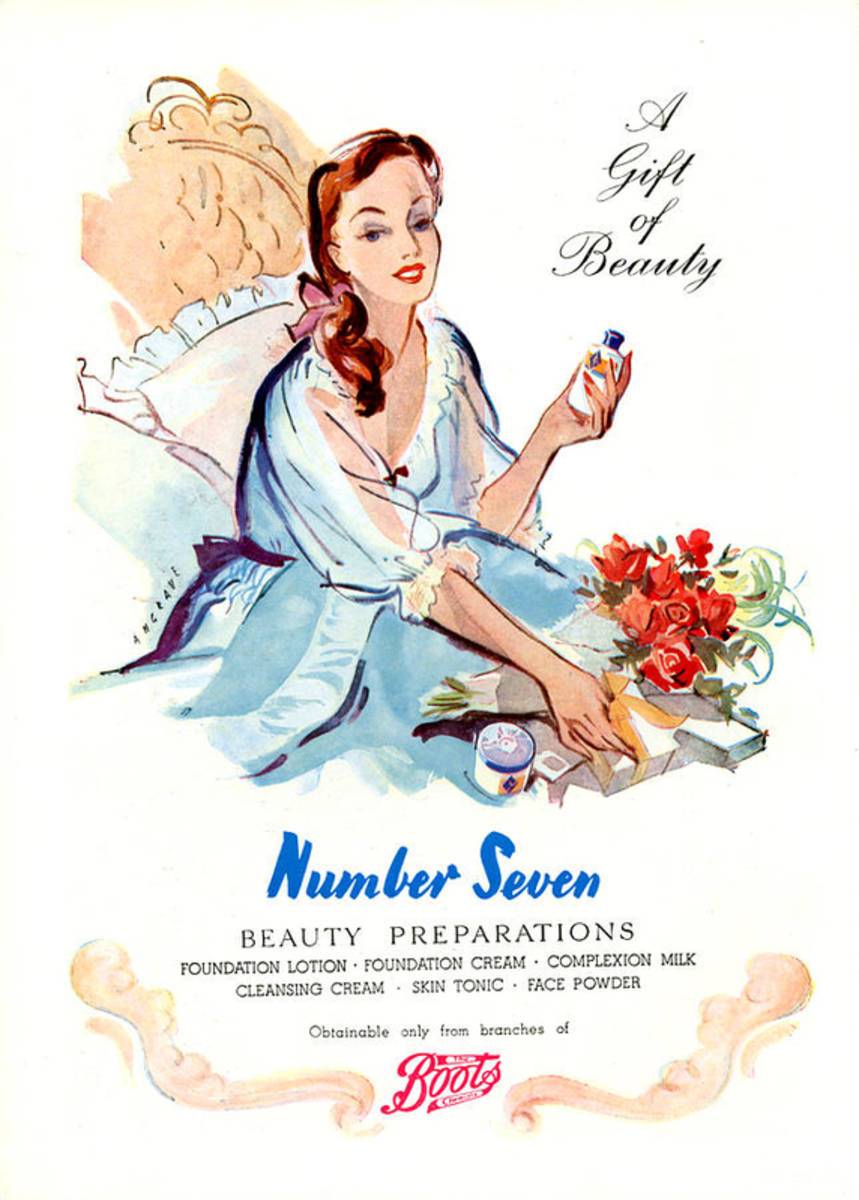 1940S Uk Boots Magazine Advert - Poster | Canvas Wall Art Print