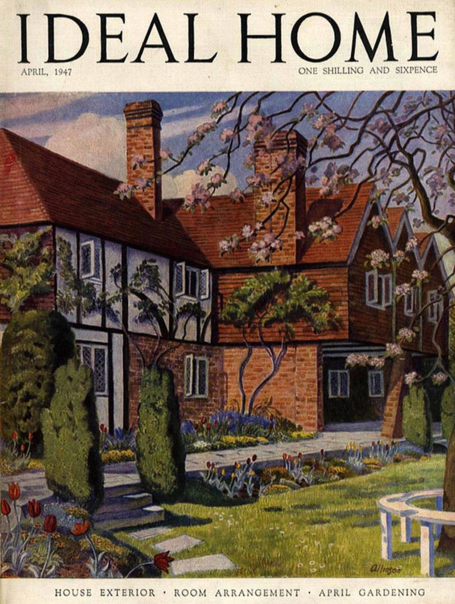 1940S Uk Ideal Home Magazine Cover - Poster | Canvas Wall Art Print