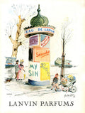 1940S Uk Lanvin Magazine Advert - Poster | Canvas Wall Art Print