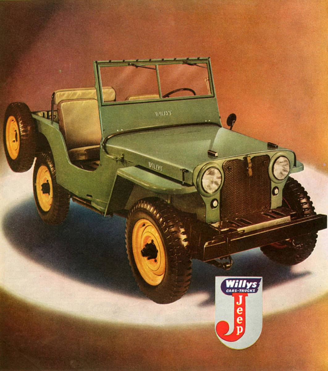 1940S Usa Willys Magazine Advert Detail - Poster | Canvas Wall Art Print