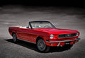 1966 Ford Mustang Convertible - Poster | Canvas Wall Art Print