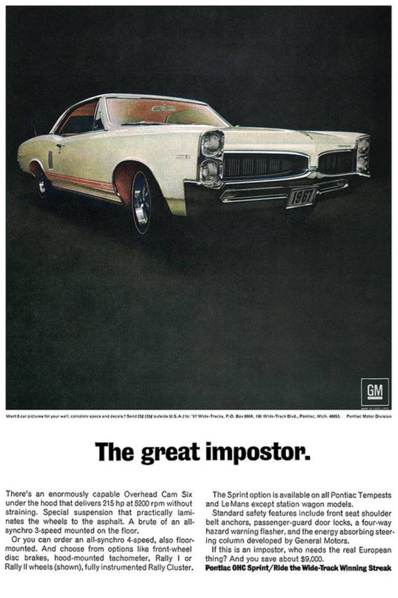 1967 Pontiac Tempest - Poster | Canvas Wall Art Print