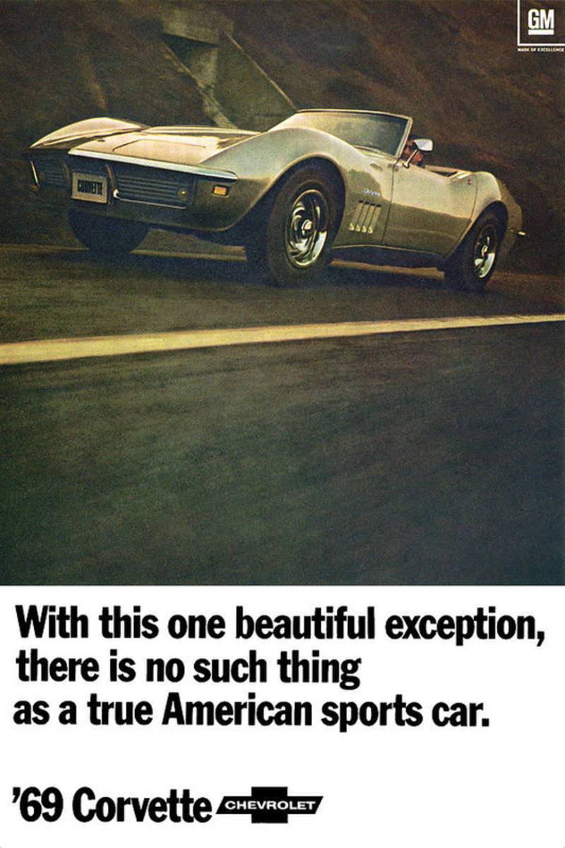 1969 Chevrolet Corvette - Poster | Canvas Wall Art Print