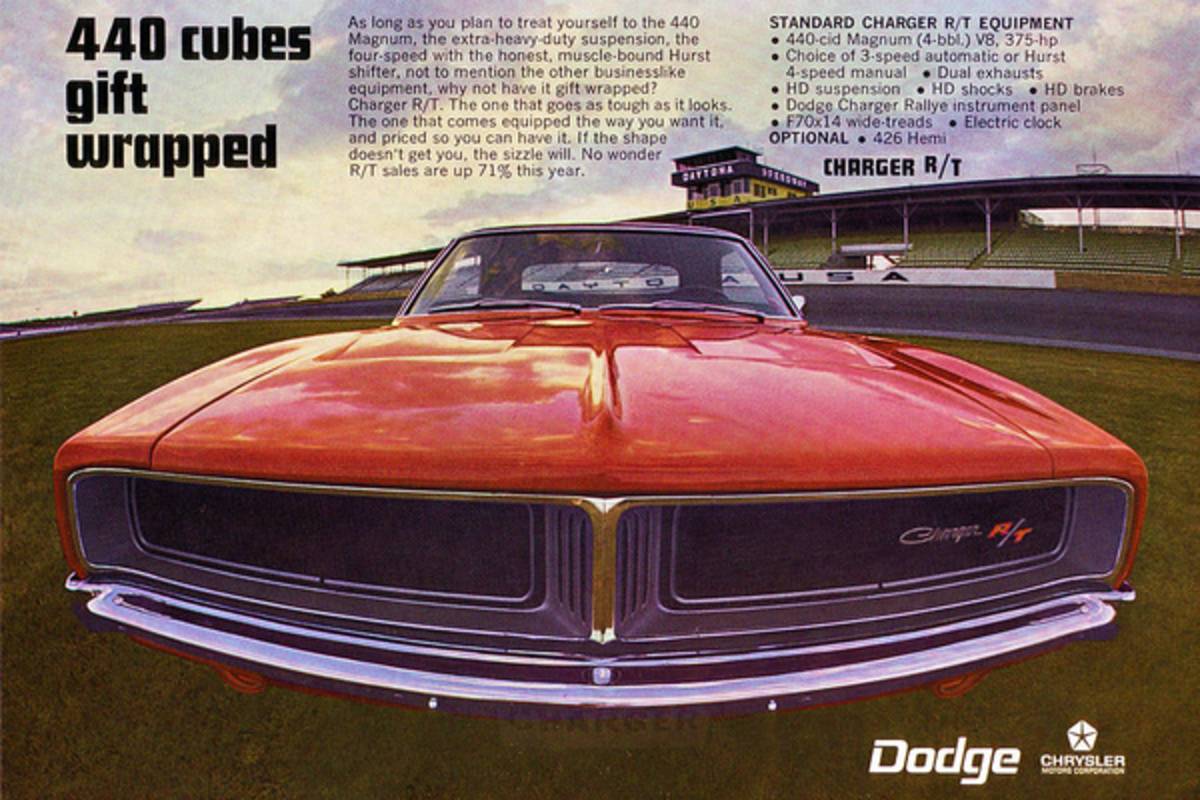 1969 Dodge Charger R/T - 440 Cubes Gift Wrapped - Poster | Canvas Wall Art Print