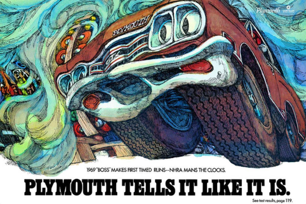 1969 Plymouth Gtx - Plymouth Tells It Like It Is - Poster | Canvas Wall Art Print