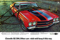 1970 Chevrolet Chevelle Ss 396 - Poster | Canvas Wall Art Print